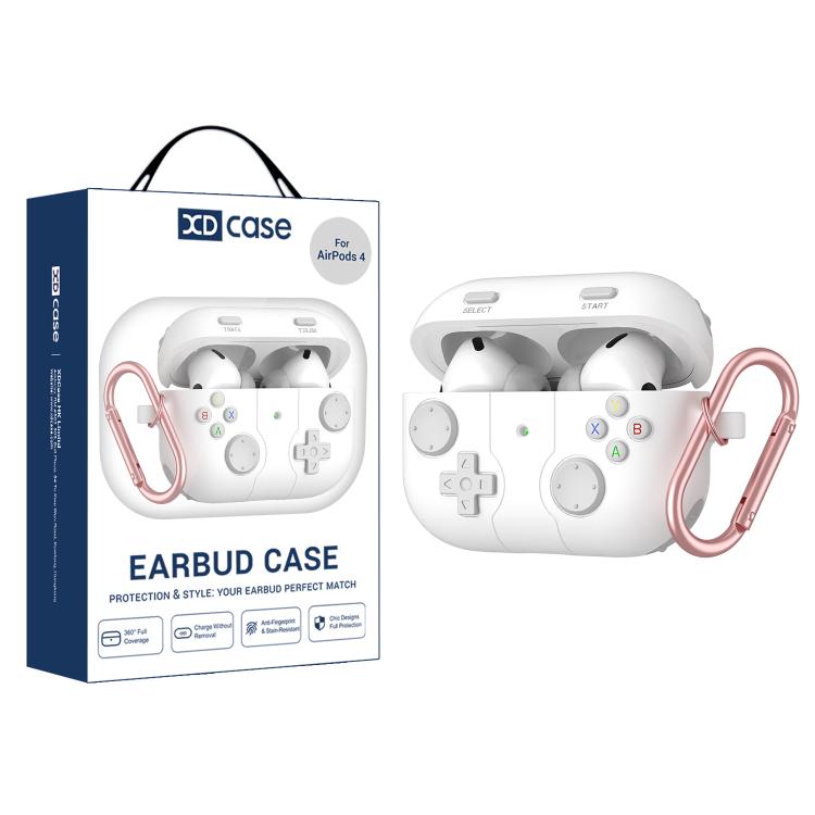 Custodia in silicone stile console per AirPods Pro 3 e 4