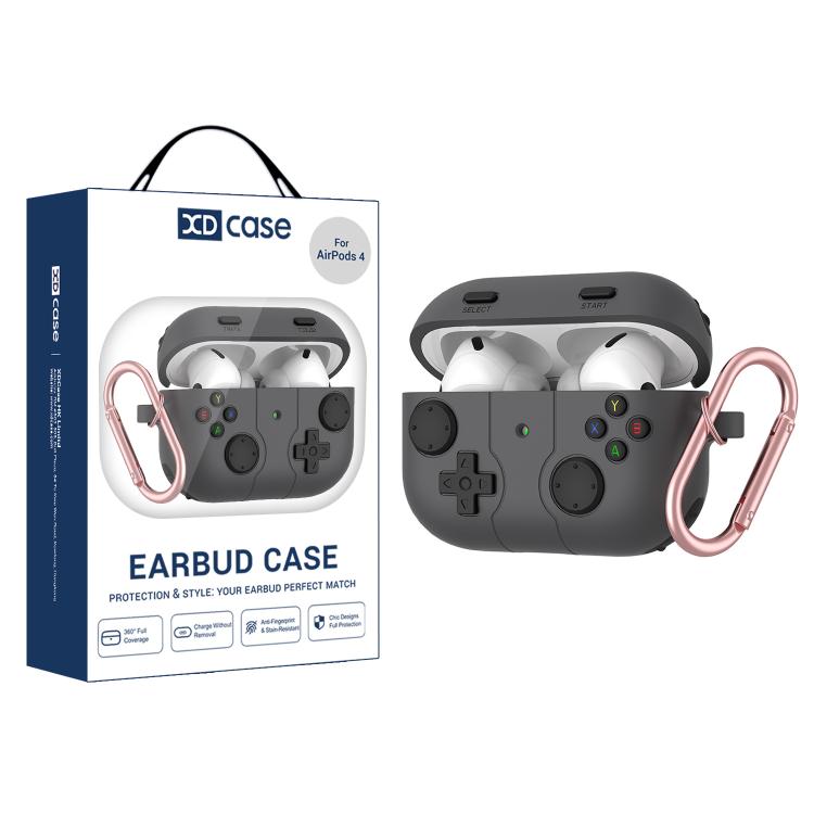 Custodia in silicone stile console per AirPods Pro 3 e 4