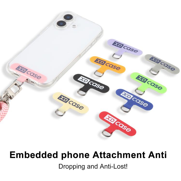 XDcase 5 pezzi Connettore patch per cordino per cellulare con linguetta di fissaggio per telefono