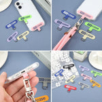 XDcase 5 pezzi Connettore patch per cordino per cellulare con linguetta di fissaggio per telefono