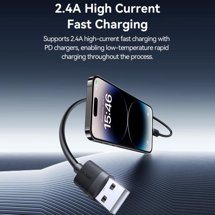 Cavo dati USAMS SJ778 U94 da USB a 8 pin con ricarica rapida da 2,4 A, USB to 8pin