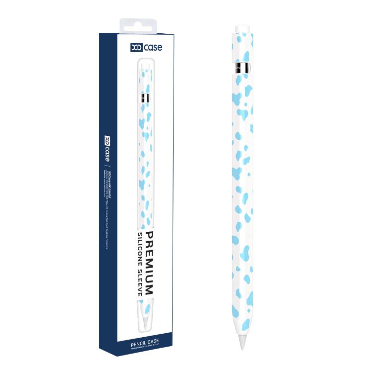 Custodia protettiva in silicone con stampa mucca per penna stilo XDcase., For Apple Pencil Pro / 2, For Apple Pencil USB-C / 3