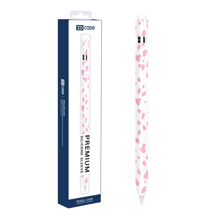 Custodia protettiva in silicone con stampa mucca per penna stilo XDcase., For Apple Pencil Pro / 2, For Apple Pencil USB-C / 3
