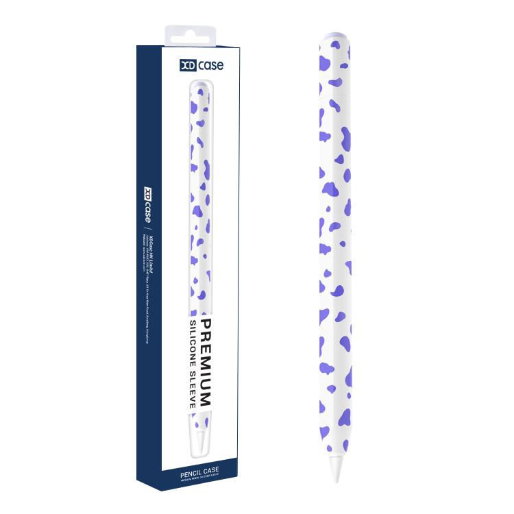 Custodia protettiva in silicone con stampa mucca per penna stilo XDcase., For Apple Pencil Pro / 2, For Apple Pencil USB-C / 3