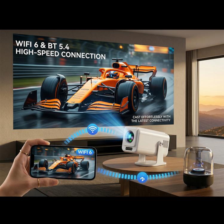 Videoproiettore intelligente portatile V1 con autofocus, schermo LCD da 3 pollici, risoluzione 1920x1080P, frequenza di campionamento 270 ANSI e sistema operativo Android 13., Auto Focus / US Plug, Auto Focus / EU Plug, Auto Focus / UK Plug            ...