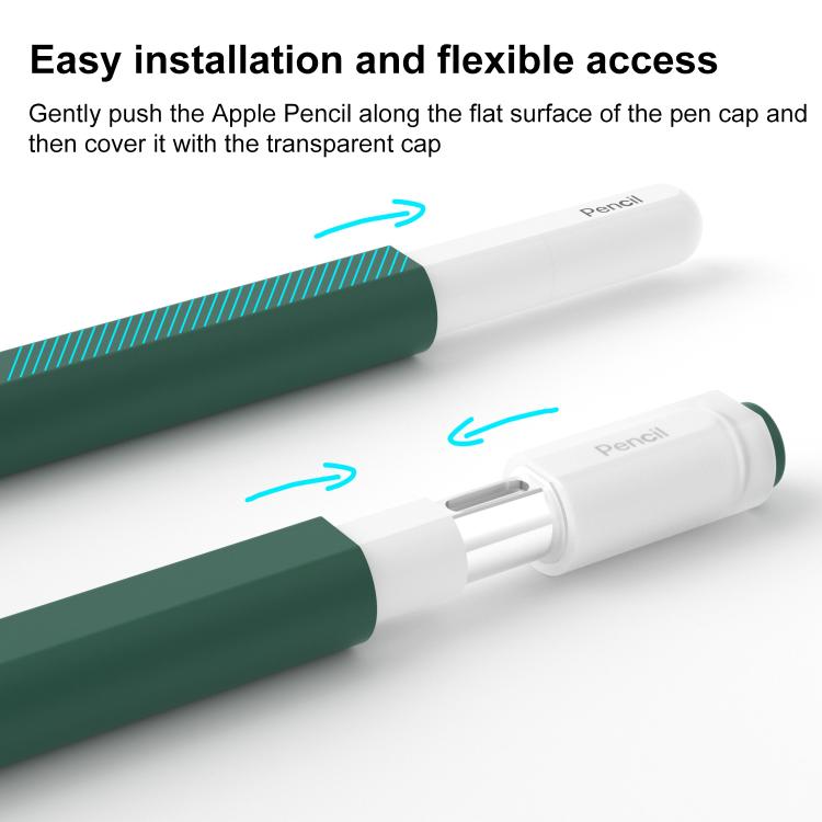 Custodia in silicone per stilo XDcase Jelly con cappuccio rimovibile., For Apple Pencil USB-C / 3