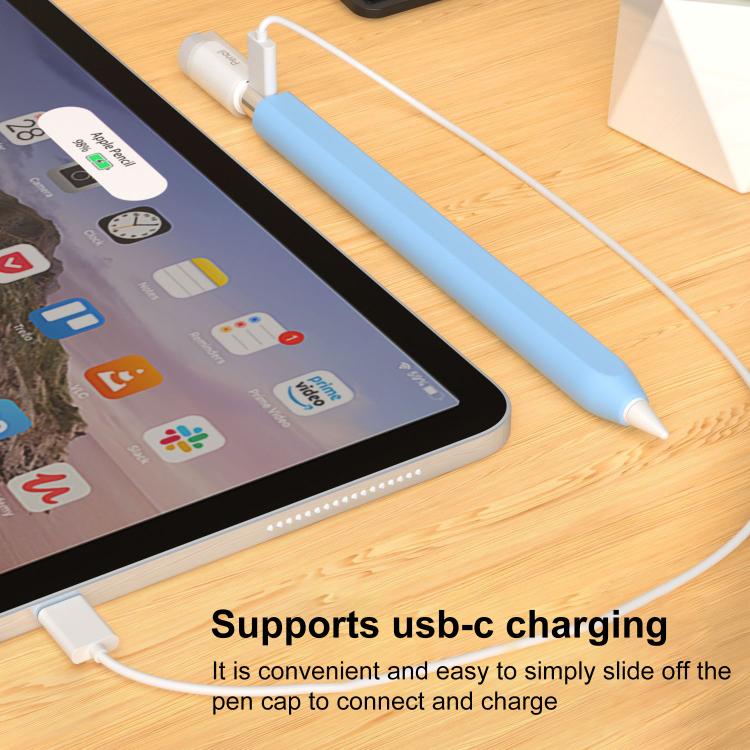 Custodia in silicone per stilo XDcase Jelly con cappuccio rimovibile., For Apple Pencil USB-C / 3