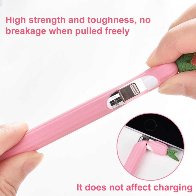 Custodia in silicone antiscivolo con motivo frutta e verdura per penna stilo XDcase., For Apple Pencil Pro / 2