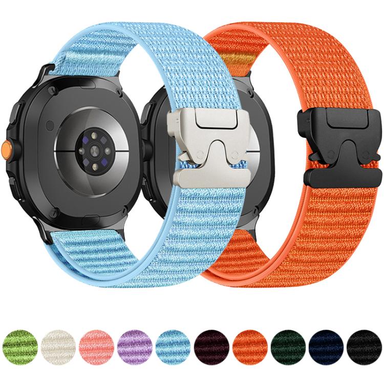 Cinturino per orologio in nylon con fibbia a paracadute e motivo montano xDfind, For Samsung Galaxy Watch8 / Watch8 Classic