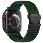 Cinturino per orologio in nylon con fibbia a paracadute e motivo montano xDfind, For Apple Watch 42 / 44 / 45 / 46 / 49mm, For Apple Watch 38 / 40 / 41 / S10 42mm