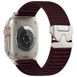 Cinturino per orologio in nylon con fibbia a paracadute e motivo montano xDfind, For Apple Watch 42 / 44 / 45 / 46 / 49mm, For Apple Watch 38 / 40 / 41 / S10 42mm