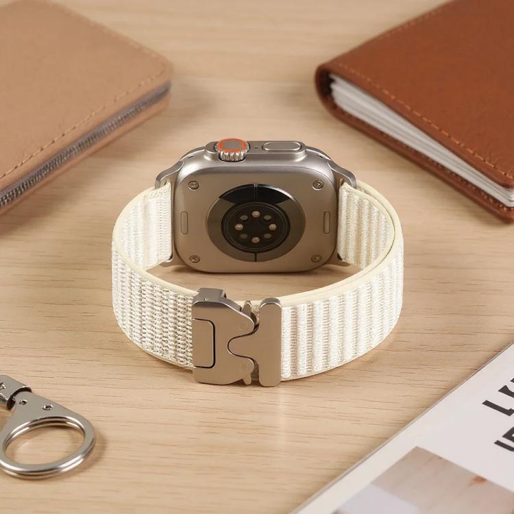 Cinturino per orologio in nylon con fibbia a paracadute e motivo montano xDfind, For Apple Watch 42 / 44 / 45 / 46 / 49mm, For Apple Watch 38 / 40 / 41 / S10 42mm