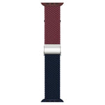 Cinturino per orologio xDfind in nylon intrecciato con cuciture e fibbia, For Apple Watch 42 / 44 / 45 / 46 / 49mm, For Apple Watch 38 / 40 / 41 / S10 42mm
