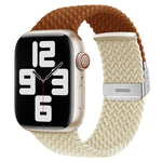 Cinturino per orologio xDfind in nylon intrecciato con cuciture e fibbia, For Apple Watch 42 / 44 / 45 / 46 / 49mm, For Apple Watch 38 / 40 / 41 / S10 42mm