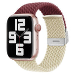 Cinturino per orologio xDfind in nylon intrecciato con cuciture e fibbia, For Apple Watch 42 / 44 / 45 / 46 / 49mm, For Apple Watch 38 / 40 / 41 / S10 42mm