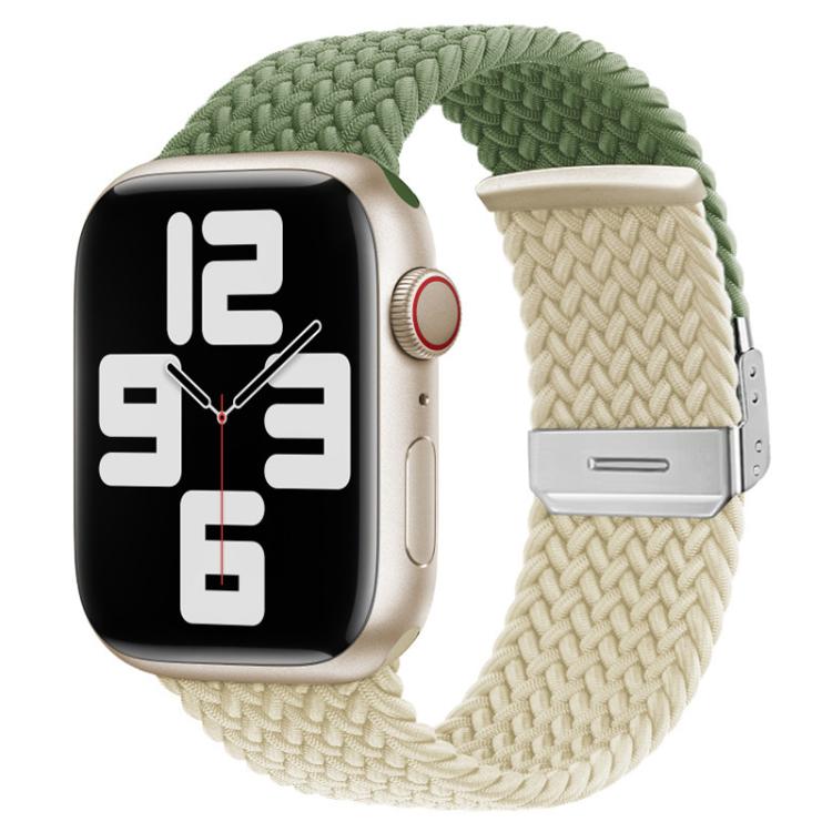 Cinturino per orologio xDfind in nylon intrecciato con cuciture e fibbia, For Apple Watch 42 / 44 / 45 / 46 / 49mm, For Apple Watch 38 / 40 / 41 / S10 42mm