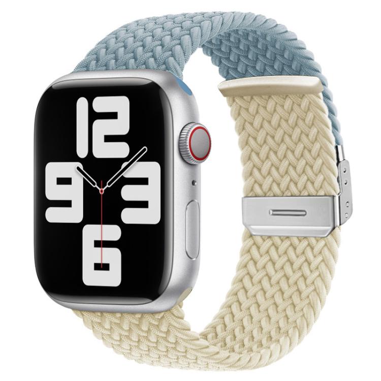 Cinturino per orologio xDfind in nylon intrecciato con cuciture e fibbia, For Apple Watch 42 / 44 / 45 / 46 / 49mm, For Apple Watch 38 / 40 / 41 / S10 42mm