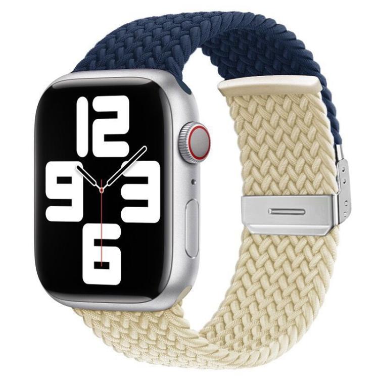 Cinturino per orologio xDfind in nylon intrecciato con cuciture e fibbia, For Apple Watch 42 / 44 / 45 / 46 / 49mm, For Apple Watch 38 / 40 / 41 / S10 42mm