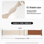 Cinturino per orologio xDfind in nylon intrecciato con cuciture e fibbia, For Apple Watch 42 / 44 / 45 / 46 / 49mm, For Apple Watch 38 / 40 / 41 / S10 42mm
