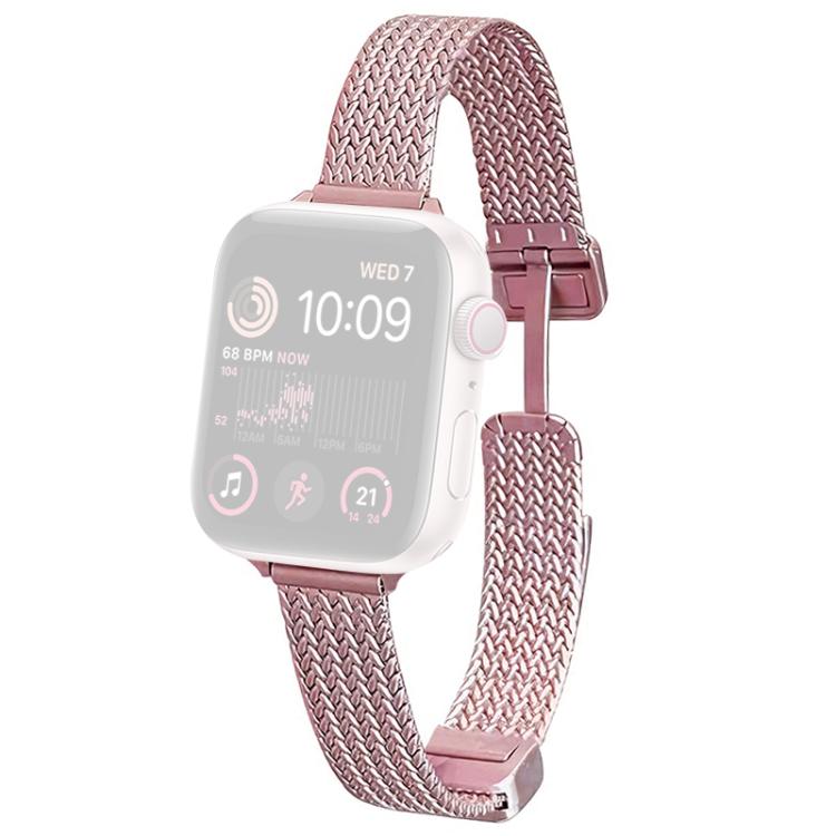 Cinturino per orologio xDfind con fibbia magnetica a forma di spiga di grano in acciaio inossidabile, For Apple Watch 42 / 44 / 45 / 46 / 49mm, For Apple Watch 38 / 40 / 41 / S10 42mm