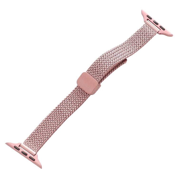 Cinturino per orologio xDfind con fibbia magnetica a forma di spiga di grano in acciaio inossidabile, For Apple Watch 42 / 44 / 45 / 46 / 49mm, For Apple Watch 38 / 40 / 41 / S10 42mm