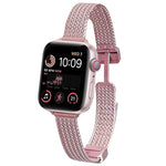 Cinturino per orologio xDfind con fibbia magnetica a forma di spiga di grano in acciaio inossidabile, For Apple Watch 42 / 44 / 45 / 46 / 49mm, For Apple Watch 38 / 40 / 41 / S10 42mm