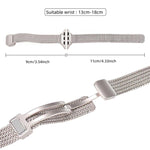 Cinturino per orologio xDfind con fibbia magnetica a forma di spiga di grano in acciaio inossidabile, For Apple Watch 42 / 44 / 45 / 46 / 49mm, For Apple Watch 38 / 40 / 41 / S10 42mm