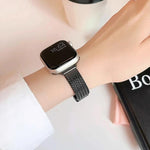 Cinturino per orologio xDfind con fibbia magnetica a forma di spiga di grano in acciaio inossidabile, For Apple Watch 42 / 44 / 45 / 46 / 49mm, For Apple Watch 38 / 40 / 41 / S10 42mm