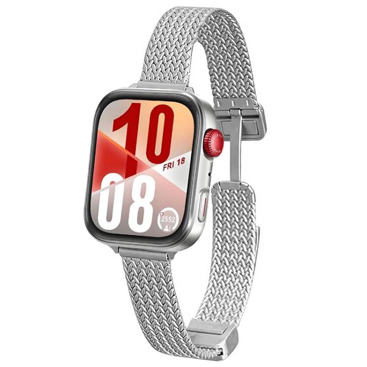 Cinturino per orologio xDfind con fibbia magnetica a forma di spiga di grano in acciaio inossidabile, For Huawei Watch Fit4 Pro / Fit4 / Fit3, For Huawei Band 10 / 9 / 8