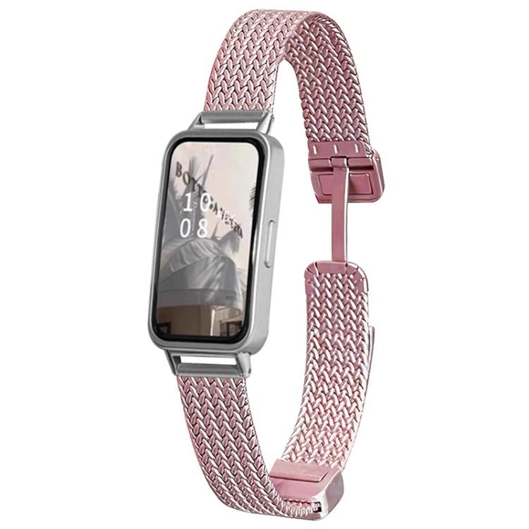 Cinturino per orologio xDfind con fibbia magnetica a forma di spiga di grano in acciaio inossidabile, For Huawei Watch Fit4 Pro / Fit4 / Fit3, For Huawei Band 10 / 9 / 8