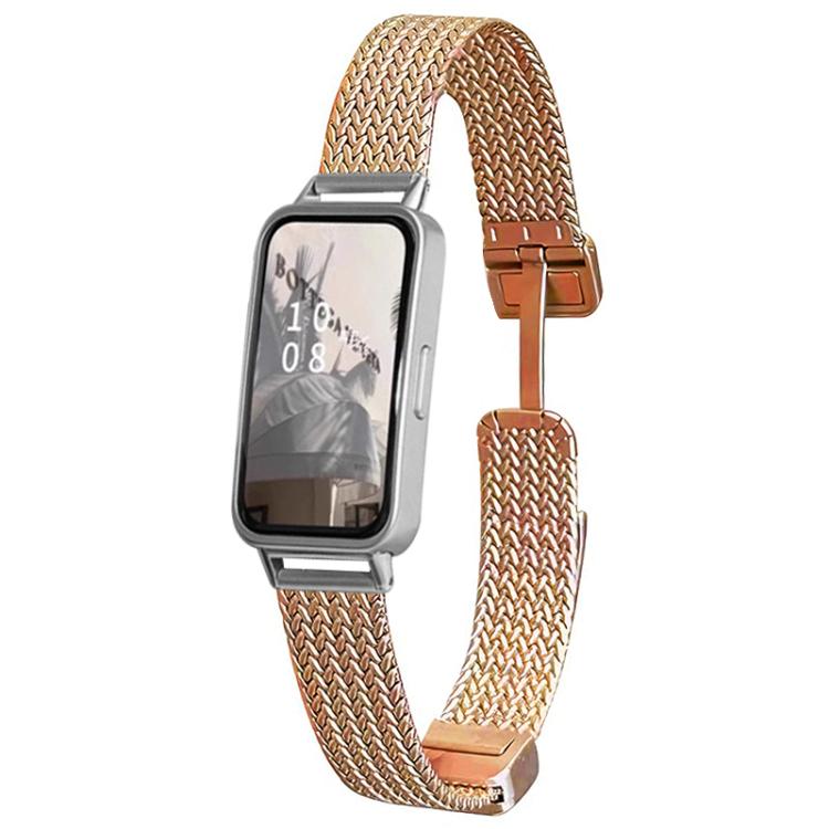 Cinturino per orologio xDfind con fibbia magnetica a forma di spiga di grano in acciaio inossidabile, For Huawei Watch Fit4 Pro / Fit4 / Fit3, For Huawei Band 10 / 9 / 8