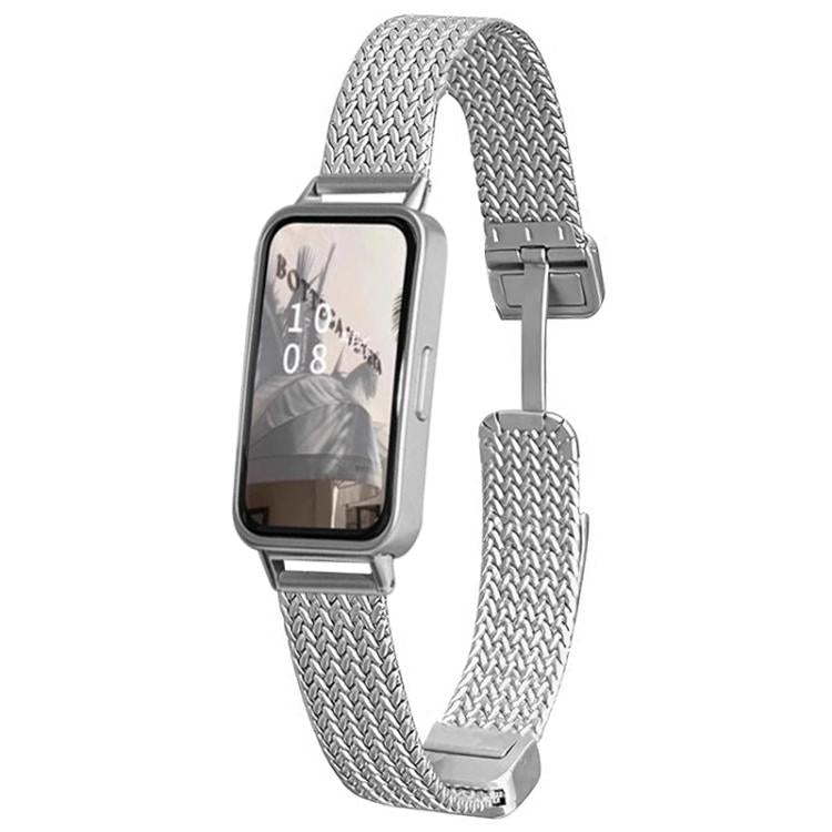 Cinturino per orologio xDfind con fibbia magnetica a forma di spiga di grano in acciaio inossidabile, For Huawei Watch Fit4 Pro / Fit4 / Fit3, For Huawei Band 10 / 9 / 8