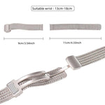 Cinturino per orologio xDfind con fibbia magnetica a forma di spiga di grano in acciaio inossidabile, For Huawei Watch Fit4 Pro / Fit4 / Fit3, For Huawei Band 10 / 9 / 8
