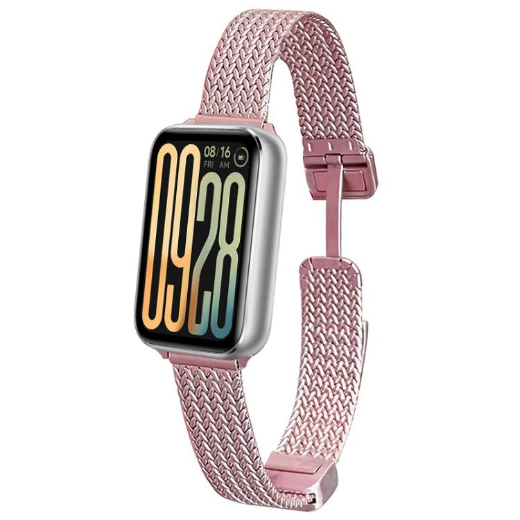 Cinturino per orologio xDfind con fibbia magnetica a forma di spiga di grano in acciaio inossidabile, For Xiaomi Band 10 Pro / 9 Pro / Redmi Watch 6, For Xiaomi Smart Band 10 / 9 / 8 NFC