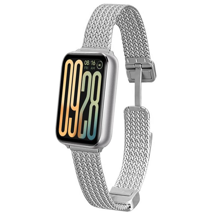 Cinturino per orologio xDfind con fibbia magnetica a forma di spiga di grano in acciaio inossidabile, For Xiaomi Band 10 Pro / 9 Pro / Redmi Watch 6, For Xiaomi Smart Band 10 / 9 / 8 NFC