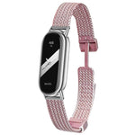 Cinturino per orologio xDfind con fibbia magnetica a forma di spiga di grano in acciaio inossidabile, For Xiaomi Band 10 Pro / 9 Pro / Redmi Watch 6, For Xiaomi Smart Band 10 / 9 / 8 NFC