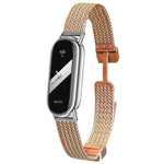 Cinturino per orologio xDfind con fibbia magnetica a forma di spiga di grano in acciaio inossidabile, For Xiaomi Band 10 Pro / 9 Pro / Redmi Watch 6, For Xiaomi Smart Band 10 / 9 / 8 NFC