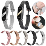Cinturino per orologio xDfind con fibbia magnetica a forma di spiga di grano in acciaio inossidabile, For Xiaomi Band 10 Pro / 9 Pro / Redmi Watch 6, For Xiaomi Smart Band 10 / 9 / 8 NFC