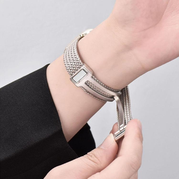Cinturino per orologio xDfind con fibbia magnetica a forma di spiga di grano in acciaio inossidabile, For Xiaomi Band 10 Pro / 9 Pro / Redmi Watch 6, For Xiaomi Smart Band 10 / 9 / 8 NFC