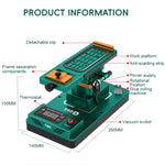 Separatore termico per la rimozione dell'adesivo OCA con schermo rotante a 360° TBK 988A, US Plug, UK Plug, AU Plug, EU Plug