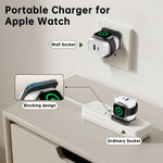 XL-16 Caricabatterie multifunzione 3 in 1 da 20 W USB + Type-C per Apple Watch con funzione di ricarica wireless, spina: spina USA
