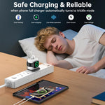 XL-16 Caricabatterie multifunzione 3 in 1 da 20 W USB + Type-C per Apple Watch con funzione di ricarica wireless, spina: spina USA