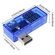 Tester USB per la riparazione e l'attivazione della batteria del telefono cellulare con visualizzazione della tensione.