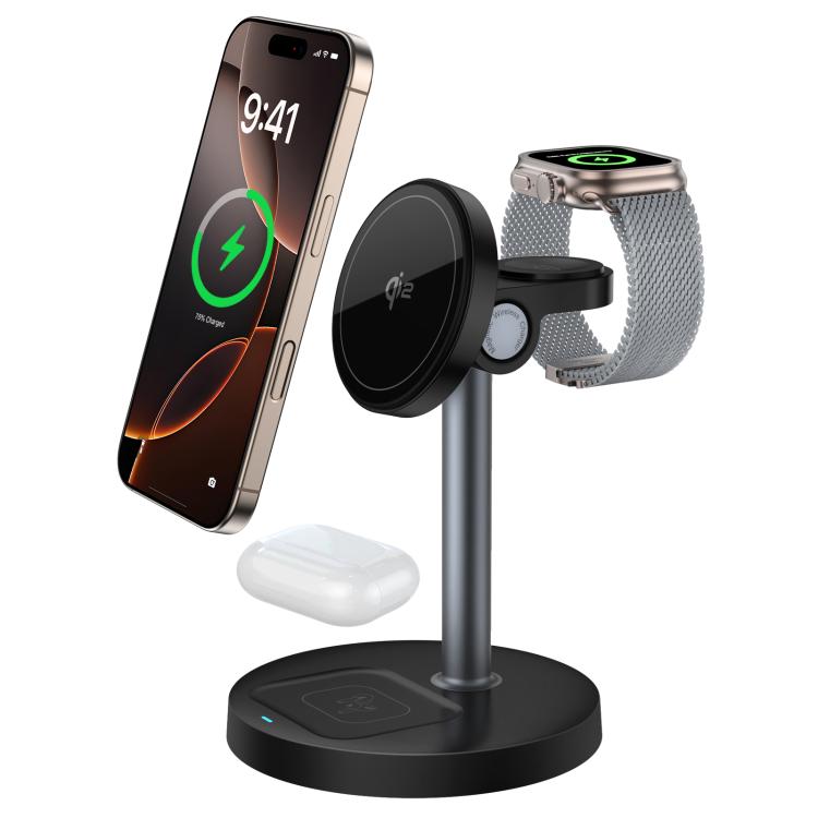 Caricabatterie wireless magnetico multifunzionale 3 in 1 Q11 da 20 W