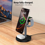 Caricabatterie wireless magnetico multifunzionale 3 in 1 Q11 da 20 W