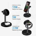 Caricabatterie wireless magnetico multifunzionale 3 in 1 Q11 da 20 W