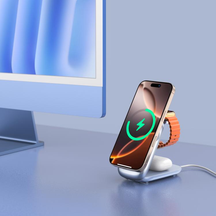 Caricabatterie wireless magnetico multifunzione 3 in 1 W72Q da 20 W