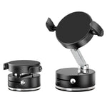Supporto per telefono da auto A9 Pro pieghevole con morsetto, magnetico a nano vuoto e rotazione a 360 gradi., A9 Pro (Black), A9 Pro (White)