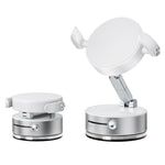 Supporto per telefono da auto A9 Pro pieghevole con morsetto, magnetico a nano vuoto e rotazione a 360 gradi., A9 Pro (Black), A9 Pro (White)
