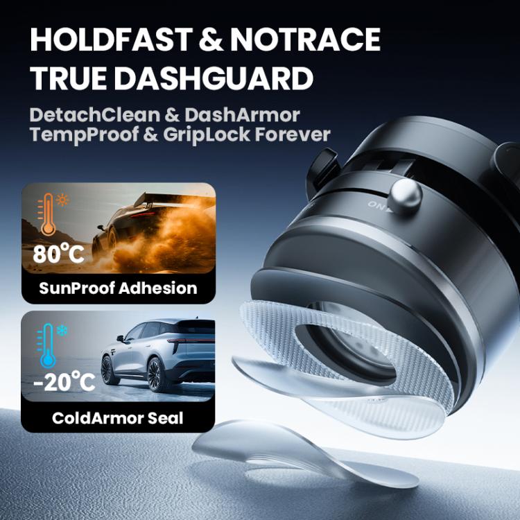 Supporto per telefono da auto A9 Pro pieghevole con morsetto, magnetico a nano vuoto e rotazione a 360 gradi., A9 Pro (Black), A9 Pro (White)